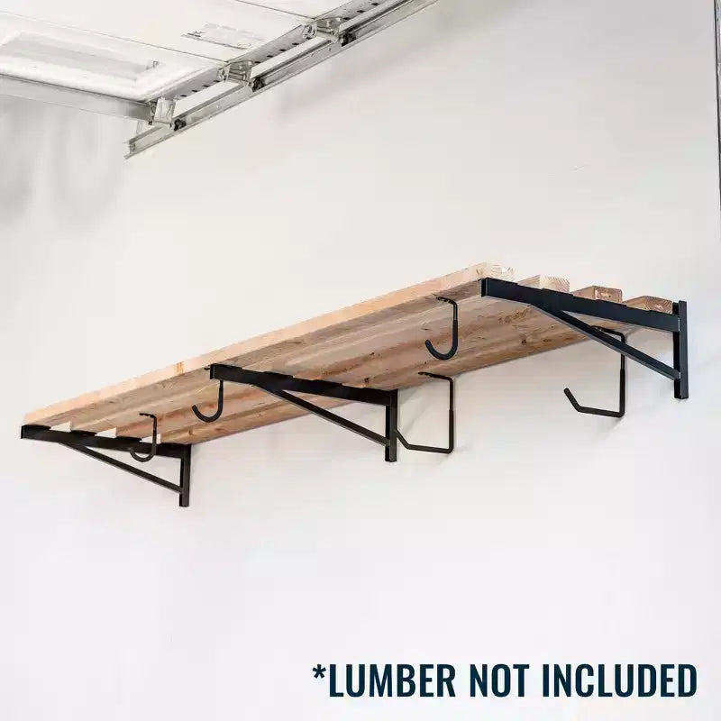 Staffe fai da te per mensole da muro da 2' x 8' | Mensola da muro robusta per garage