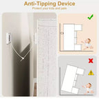 Cassettiera a 8 cassetti per camera da letto, cassettiera doppia bianca da 54 pollici con maniglie concave, comò moderno per camera da letto, soggiorno, cameretta