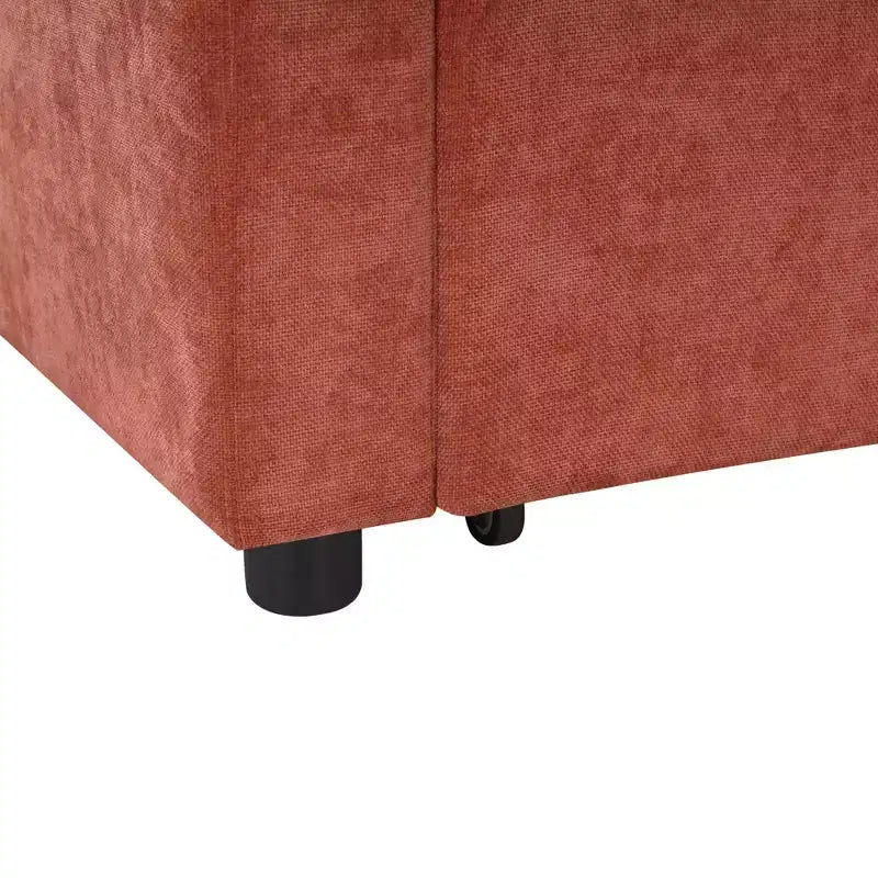 Divano Letto Angolare a L con Letto Estraibile e Vano Contenitore Nascosto