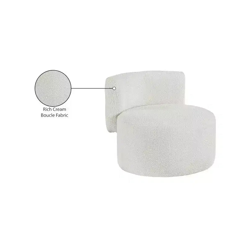 Poltrona decorativa Como Boucle