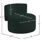 Poltrona decorativa Como Boucle