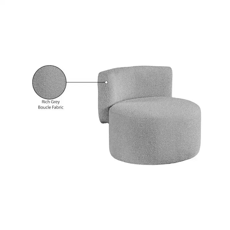 Poltrona decorativa Como Boucle