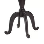Tavolino d'appoggio Rhea effetto legno stile country francese con piano ottagonale