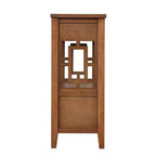 Consolle Overton Vintage in Legno Massello con 4 Cassetti e Ripiano Aperto