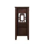Consolle Overton Vintage in Legno Massello con 4 Cassetti e Ripiano Aperto