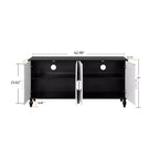 Mobiletto Contenitore con Anta Intagliata a Fiori, Credenza da Ingresso con Maniglia in Metallo, Mobiletto per Soggiorno