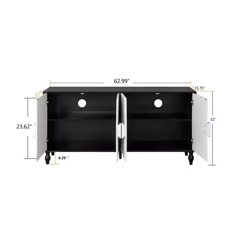 Mobiletto Contenitore con Anta Intagliata a Fiori, Credenza da Ingresso con Maniglia in Metallo, Mobiletto per Soggiorno