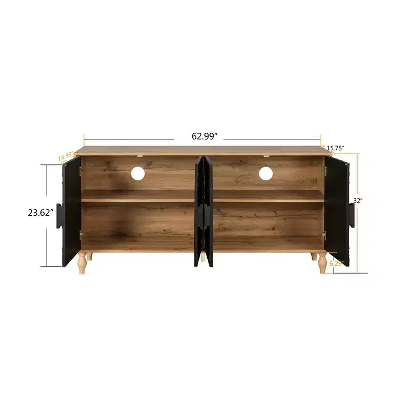 Mobiletto Contenitore con Anta Intagliata a Fiori, Credenza da Ingresso con Maniglia in Metallo, Mobiletto per Soggiorno