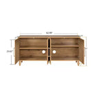 Mobiletto Contenitore con Anta Intagliata a Fiori, Credenza da Ingresso con Maniglia in Metallo, Mobiletto per Soggiorno