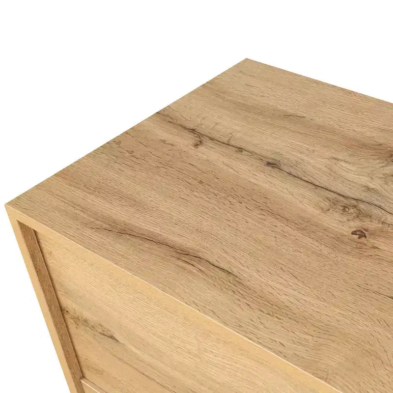 Mobiletto Contenitore con Anta Intagliata a Fiori, Credenza da Ingresso con Maniglia in Metallo, Mobiletto per Soggiorno