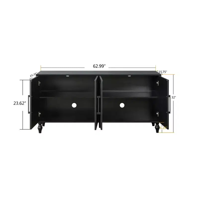 Mobiletto Contenitore con Anta Intagliata a Fiori, Credenza da Ingresso con Maniglia in Metallo, Mobiletto per Soggiorno
