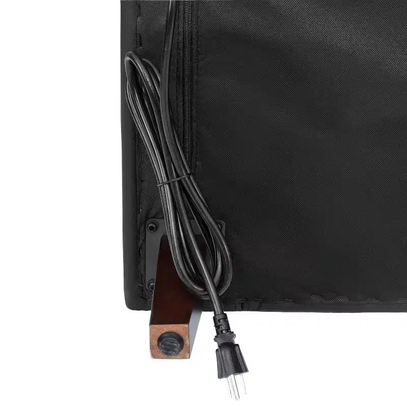 Divano da reception HERCULES Artemis imbottito con 4 prese CA/2 porte USB/2 porte USB-C e gambe in legno di noce con piedini regolabili