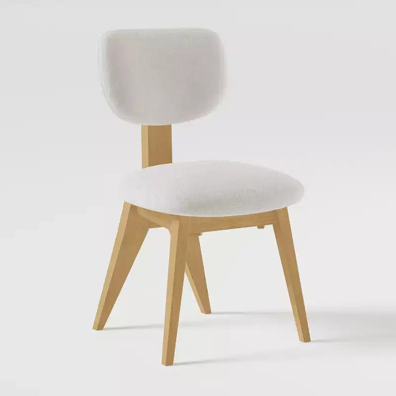 Sedie da pranzo set da 2 con gambe in legno naturale per sala da pranzo domestica