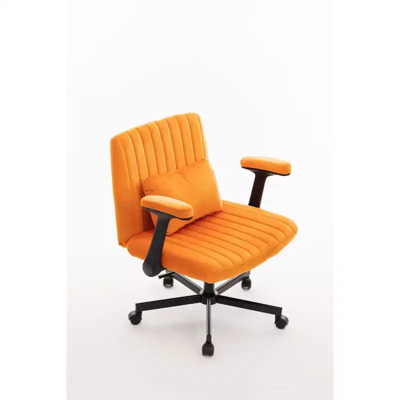 Sedia da ufficio moderna in velluto con schienale imbottito, sedia da scrivania con braccioli e schienale regolabili, sedia comoda per ufficio, studio