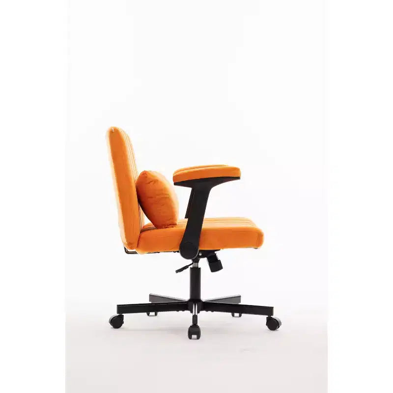 Sedia da ufficio moderna in velluto con schienale imbottito, sedia da scrivania con braccioli e schienale regolabili, sedia comoda per ufficio, studio