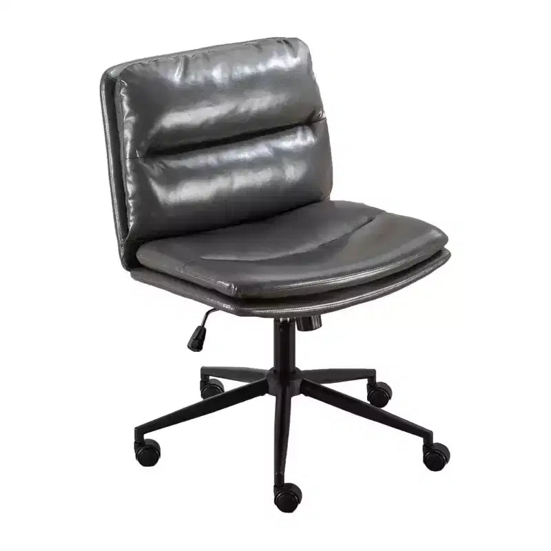 Sedia da Ufficio Regolabile in Altezza, Sedia Girevole Extra Large con Seduta e Schienale Imbottiti, Sedia da Computer per Ufficio, Sala Trucco