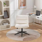 Sedia da Ufficio Regolabile in Altezza, Sedia Girevole Extra Large con Seduta e Schienale Imbottiti, Sedia da Computer per Ufficio, Sala Trucco