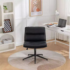 Sedia da Ufficio Regolabile in Altezza, Sedia Girevole Extra Large con Seduta e Schienale Imbottiti, Sedia da Computer per Ufficio, Sala Trucco