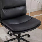 Sedia da Ufficio Regolabile in Altezza, Sedia Girevole Extra Large con Seduta e Schienale Imbottiti, Sedia da Computer per Ufficio, Sala Trucco