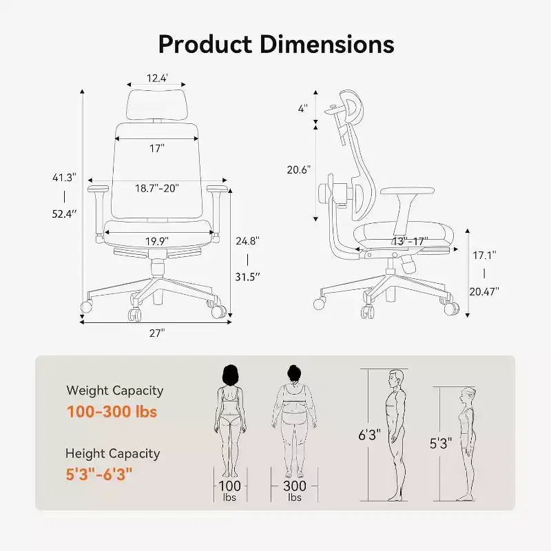Sedia da Ufficio Magich-GPro con Poggiapiedi - Braccioli 4D - MAGICH-GPRO+LAPD-GRAY