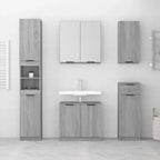 Mobile bagno grigio Sonoma in legno multistrato 32x20x67 cm