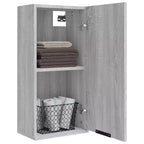 Mobile bagno grigio Sonoma in legno multistrato 32x20x67 cm