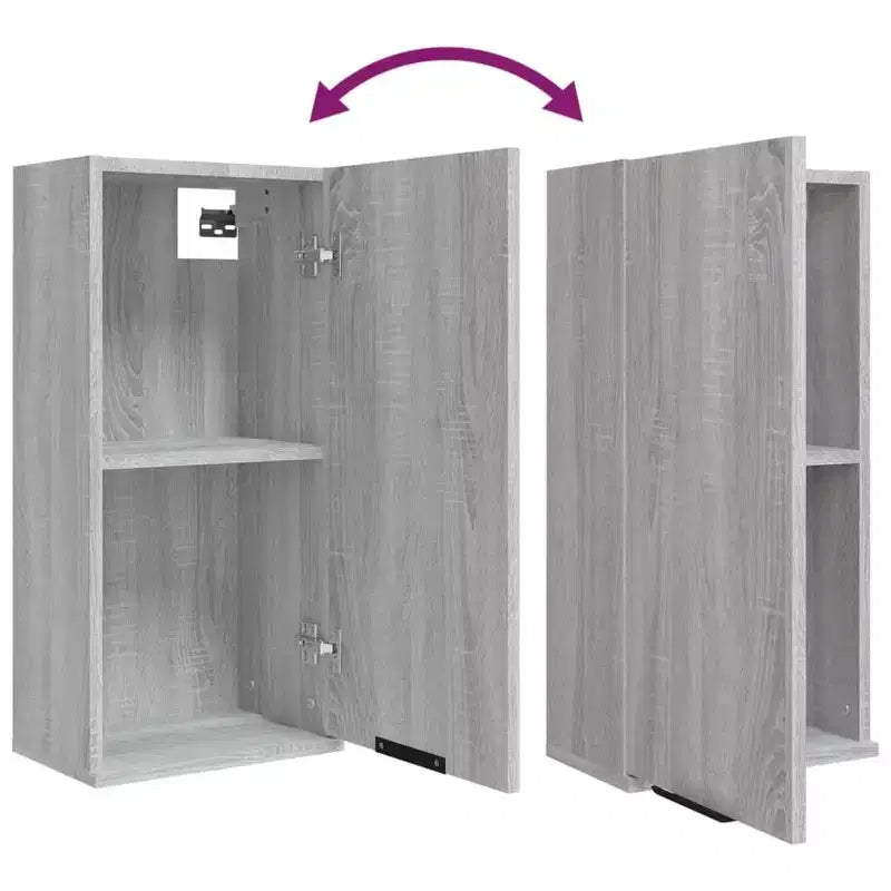 Mobile bagno grigio Sonoma in legno multistrato 32x20x67 cm