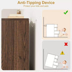 Comodino da 3/4 Cassetti per Camera da Letto, Comodino a 3 Cassetti con Ampio Spazio Contenitore, Piccolo Comò Moderno per Ingresso