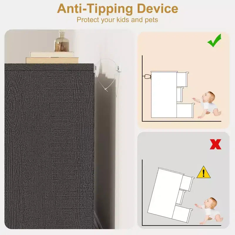Comodino da 3/4 Cassetti per Camera da Letto, Comodino a 3 Cassetti con Ampio Spazio Contenitore, Piccolo Comò Moderno per Ingresso