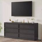Comodino da 3/4 Cassetti per Camera da Letto, Comodino a 3 Cassetti con Ampio Spazio Contenitore, Piccolo Comò Moderno per Ingresso
