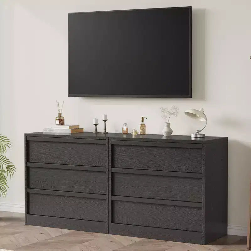 Comodino da 3/4 Cassetti per Camera da Letto, Comodino a 3 Cassetti con Ampio Spazio Contenitore, Piccolo Comò Moderno per Ingresso