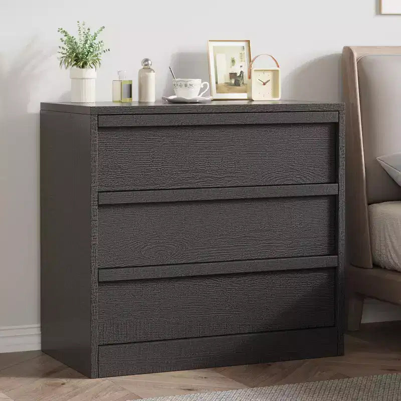 3/4Drawer Dresser for Bedroom, Nightstand 3 Chest of Drawers with Large Storage, Small Modern Bedside End Table Drawer Organizer for Entryway