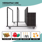 Organizzatore porta-oggetti galleggianti per piscina resistente, caddy in rattan PE a 2 scomparti, impermeabile e resistente ai raggi UV con braccioli