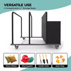 Organizzatore porta-oggetti galleggianti per piscina resistente, caddy in rattan PE a 2 scomparti, impermeabile e resistente ai raggi UV con braccioli