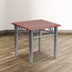 Tavolino con piano laminato e struttura in acciaio