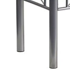 Tavolino con piano laminato e struttura in acciaio