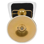 Sgabello da bar contemporaneo in vinile regolabile in altezza con schienale arrotondato a metà altezza, set da 2