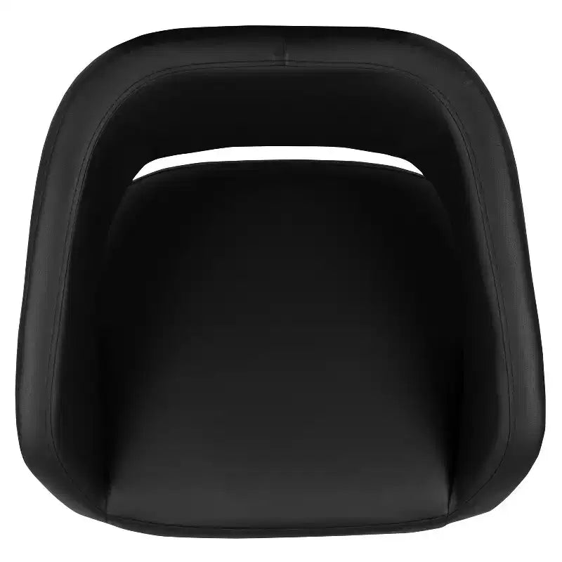Sgabello da bar contemporaneo in vinile regolabile in altezza con schienale arrotondato a metà altezza, set da 2