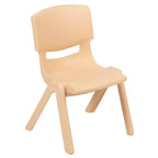 Set tavolo attività rotondo in plastica regolabile in altezza da 33" con 4 sedie