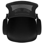 Sedia da ufficio ergonomica girevole in rete a schienale medio con braccioli ribaltabili