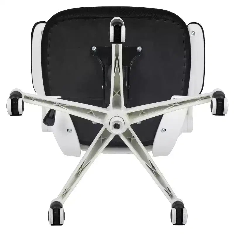 Sedia da ufficio ergonomica girevole in rete a schienale medio con braccioli ribaltabili