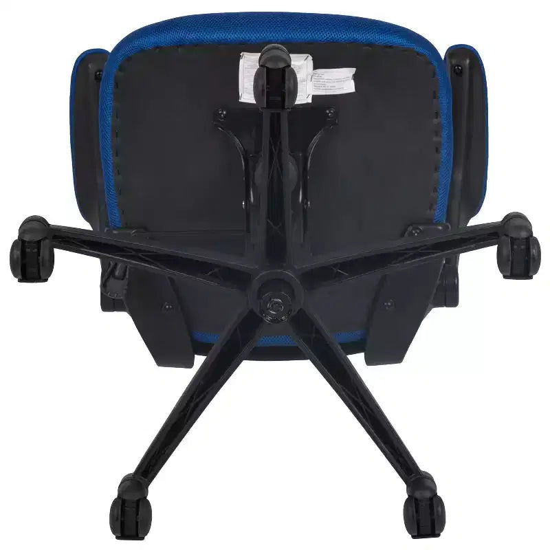 Sedia da ufficio ergonomica girevole in rete a schienale medio con braccioli ribaltabili