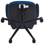 Sedia da ufficio ergonomica girevole in rete a schienale medio con braccioli ribaltabili
