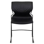 Sedia impilabile per casa e ufficio con supporto lombare e struttura in metallo - Sedia per ospiti