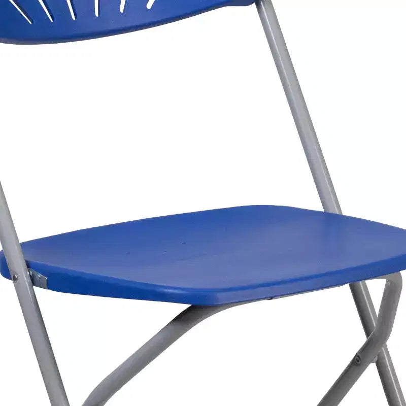 Sedia pieghevole in plastica con schienale a ventaglio per matrimoni e feste, 2 pezzi, per casa e ufficio